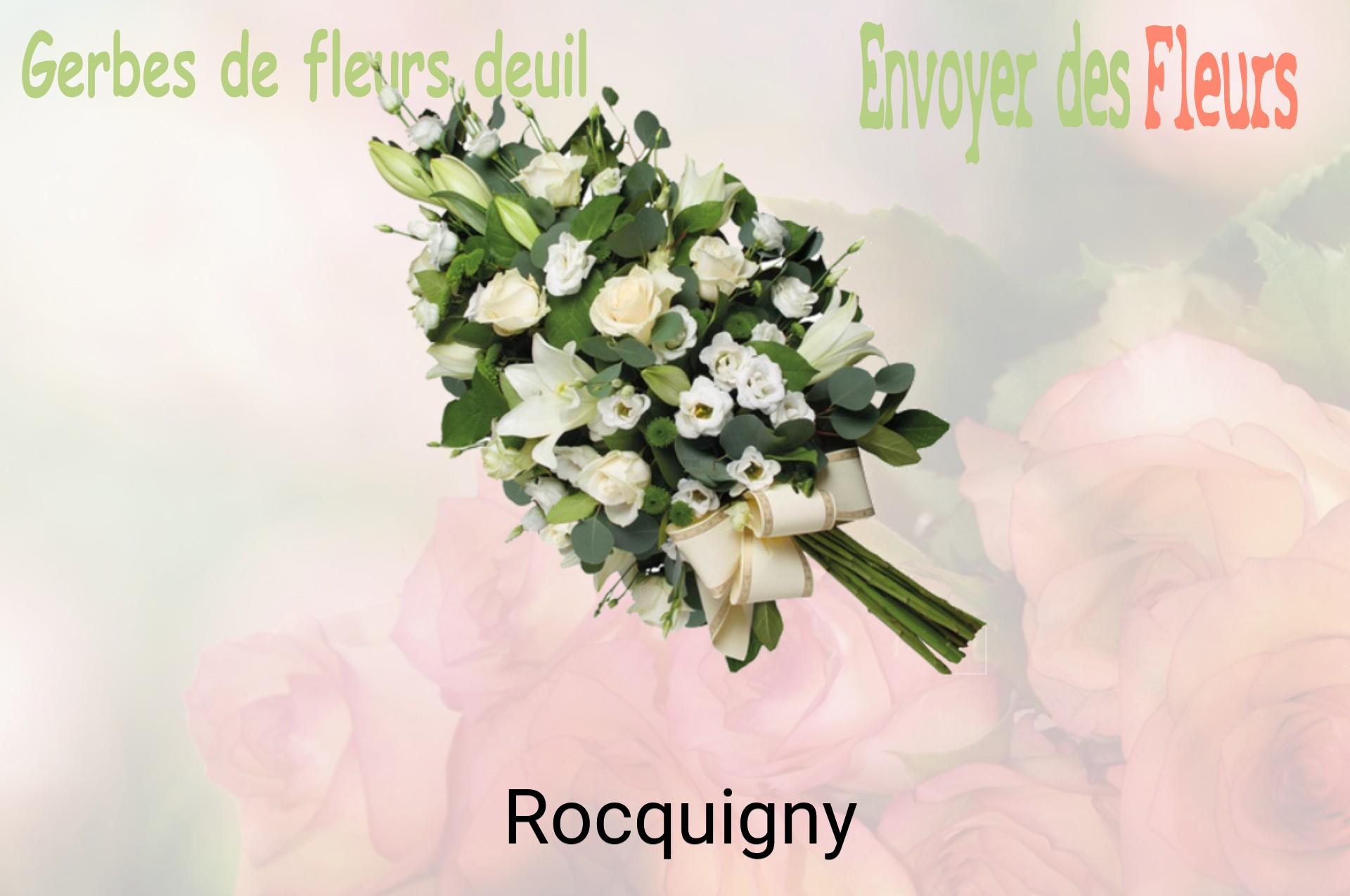 Gerbe de fleurs de deuil livrée à Rocquigny